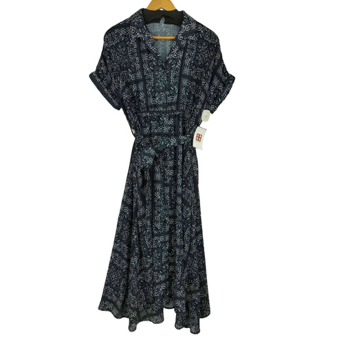 イアパピヨネ ear PAPILLONNER 総柄 S/S シャツワンピース レディース FREE