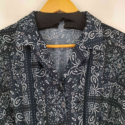 イアパピヨネ ear PAPILLONNER 総柄 S/S シャツワンピース レディース FREE