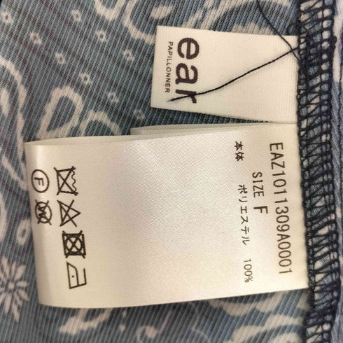イアパピヨネ ear PAPILLONNER 総柄 S/S シャツワンピース レディース FREE