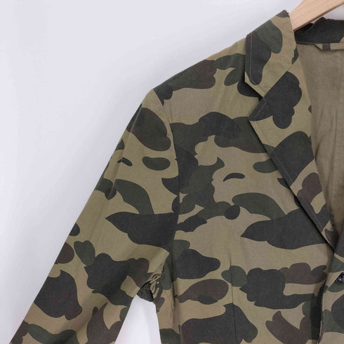 ミスターベイシングエイプ Mr. BATHING APE 1ST CAMO 3 BUTTON JACKET カモ柄テーラードジャケット メンズ JPN:50
