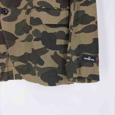 ミスターベイシングエイプ Mr. BATHING APE 1ST CAMO 3 BUTTON JACKET カモ柄テーラードジャケット メンズ JPN:50
