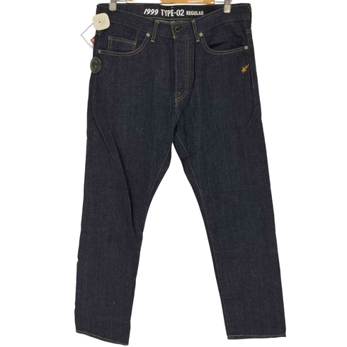 アベイシングエイプ A BATHING APE 1999 TYPE-02 REGULAR バックプリントデニムパンツ メンズ JPN:L