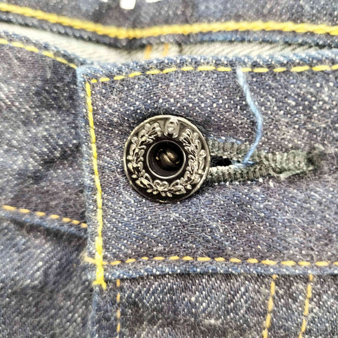 アベイシングエイプ A BATHING APE 1999 TYPE-02 REGULAR バックプリントデニムパンツ メンズ JPN:L