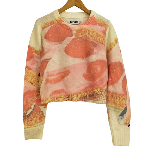 キルシー KIRSH Cherry Print Knit Sweater チェリープリントニット レディース JPN:1