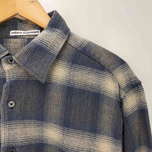ユニフォームエクスペリメント uniform experiment FADE SHIRTチェックシャツ メンズ JPN:2
