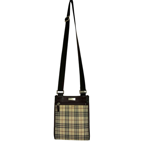 バーバリー BURBERRY ノバチェック サコッシュ レザーショルダーバッグ レディース