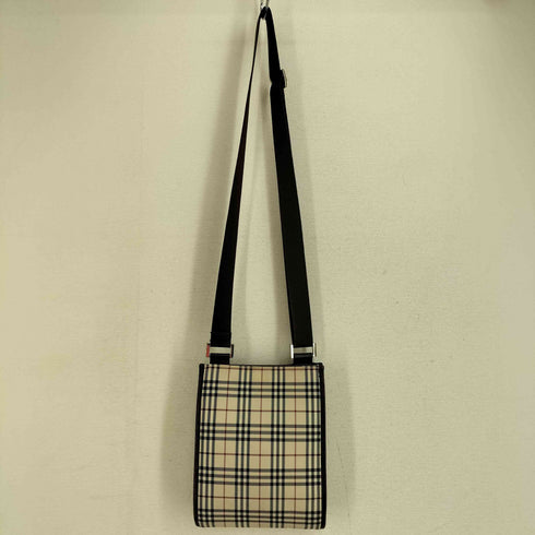 バーバリー BURBERRY ノバチェック サコッシュ レザーショルダーバッグ レディース