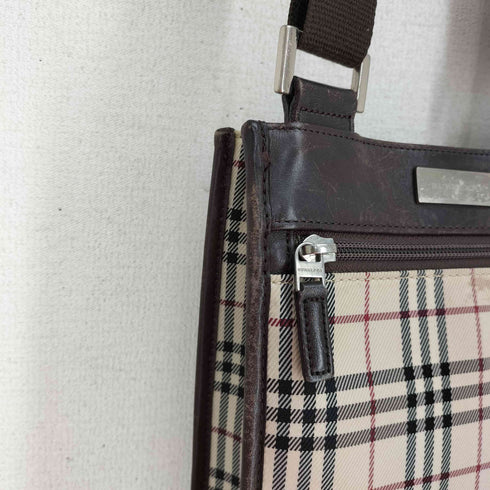 バーバリー BURBERRY ノバチェック サコッシュ レザーショルダーバッグ レディース