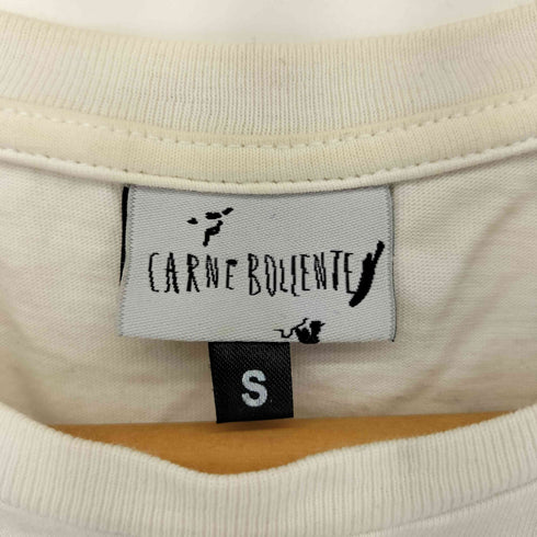カルネボレンテ Carne Bollente ワンポイント刺繍 クルーネックTシャツ メンズ import:S