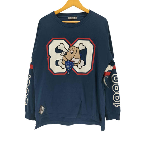 ガルフィー GALFY 1980 アームプリント ナンバリング 80 L/S レディース JPN:L