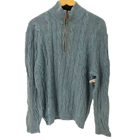 ポロバイラルフローレン Polo by RALPH LAUREN シルクカシミヤ混ハーフジップニット メンズ import:L
