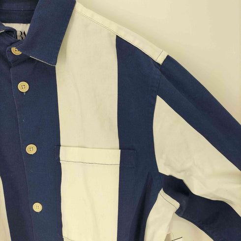 ザラ ZARA ストライプボタンシャツ メンズ import:L