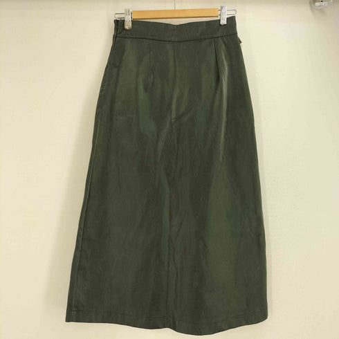 ゴスペル GHOSPELL Slit Millet Skirt フェイクレザースリットスカート レディース S
