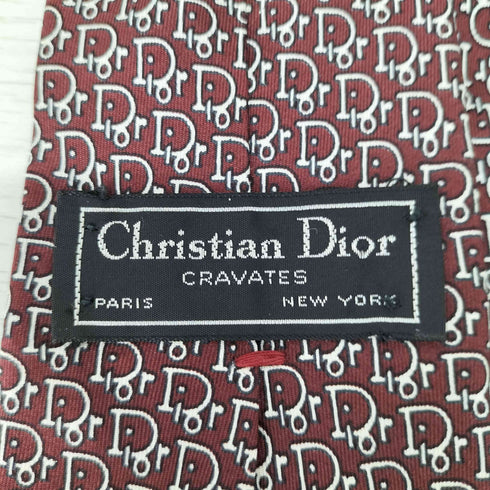 クリスチャンディオール Christian Dior 総柄ネクタイ メンズ