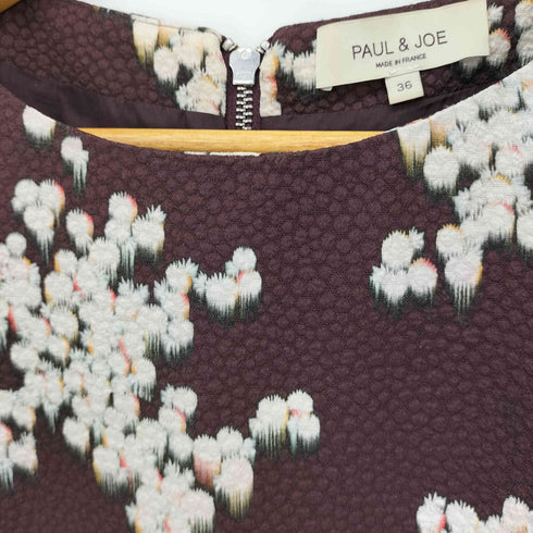 ポールアンドジョー PAUL&JOE 花柄ショートスリーブワンピース レディース JPN:36