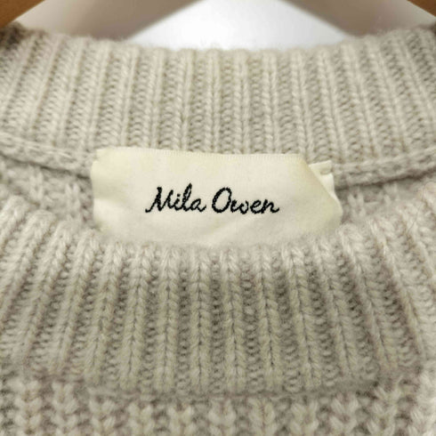 ミラオーウェン Mila Owen 2020AW ボリュームスリーブニットプルオーバー レディース JPN:0