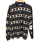 ストラクチャー STRUCTURE 総柄 ボーダー L/S ポロシャツ メンズ import:M