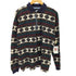 ストラクチャー STRUCTURE 総柄 ボーダー L/S ポロシャツ メンズ import:M
