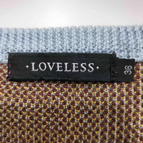 ラブレス LOVELESS チェック プルオーバー ニット レディース FR:36