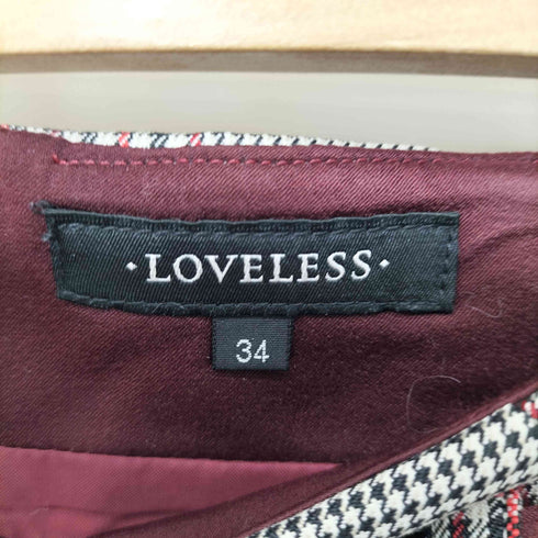 ラブレス LOVELESS チェック タイトスカート レディース EUR:34