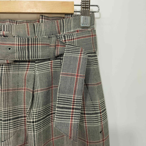 ラブレス LOVELESS チェック ベルト付き ストレートパンツ レディース EUR:34