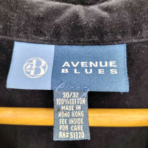AVENUE BLUES 1ベロア地ジップジャケット メンズ