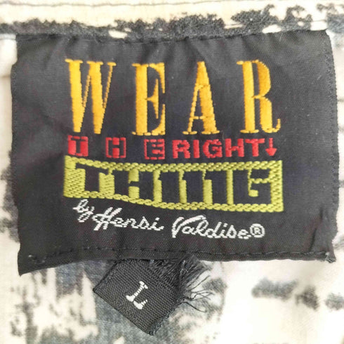 WEAR THE RIGHT THING 90s 総柄 レーヨン半袖シャツ メンズ import:L