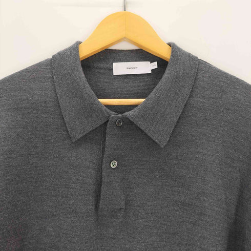 グラフペーパー Graphpaper High Gauge Knit Oversized L/S Polo メンズ JPN:0