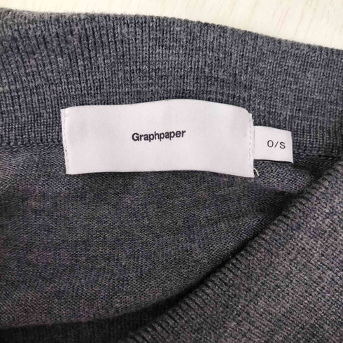 グラフペーパー Graphpaper High Gauge Knit Oversized L/S Polo メンズ JPN:0