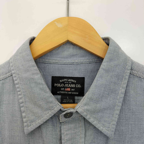 ポロジーンズカンパニーラルフローレン POLO JEANS COMPANY RALPH LAUREN コットン 半袖ワークシャツ メンズ import:L