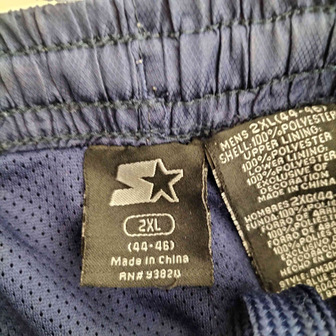 スターター STARTER 裏地メッシュ裾ジップ ドローコード ライン ワイドパンツ メンズ 2XL