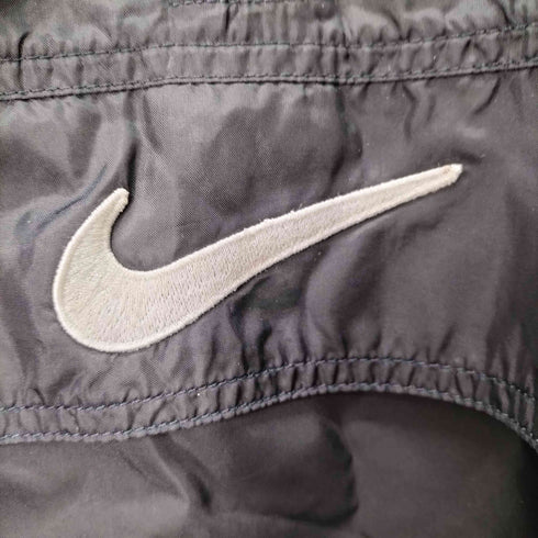 ナイキ NIKE スウォッシュロゴ刺繍バイカラーナイロンアノラックプルオーバー メンズ