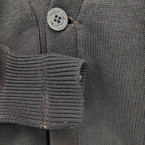 H.L.WHITING CO 40S マリンボタン レタードカーディガン メンズ