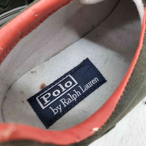 ポロバイラルフローレン Polo by RALPH LAUREN HANFORD キャンバスローカットスニーカー ポニー刺繍 メンズ JPN:26.5