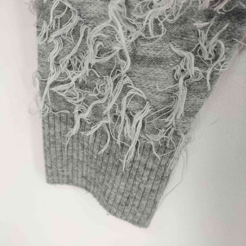 レイビームス Ray BEAMS カットジャガードフリンジハイネックニット レディース