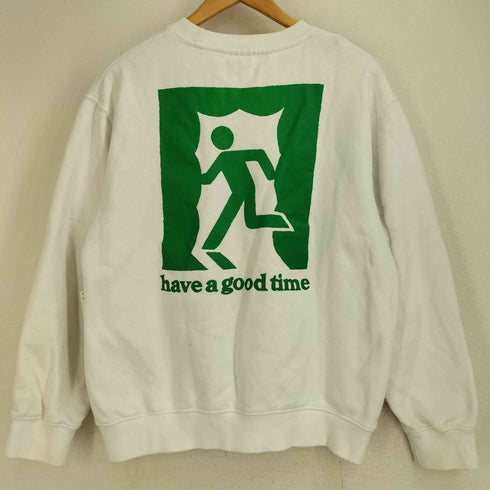 ハブアグッドタイム HAVE A GOOD TIME Escape Logo Back Print Crewneck スウェット メンズ JPN:L