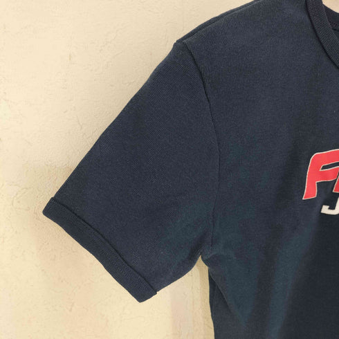 フブ FUBU 90-00s MADE IN USA フロントプリントTシャツ ピチT デッドストック Y2K レディース import:M