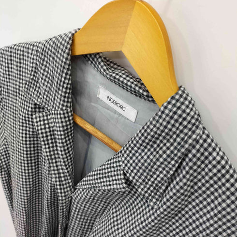 インゲボルグ INGEBORG ギンガムチェック S/S シャツワンピース レディース