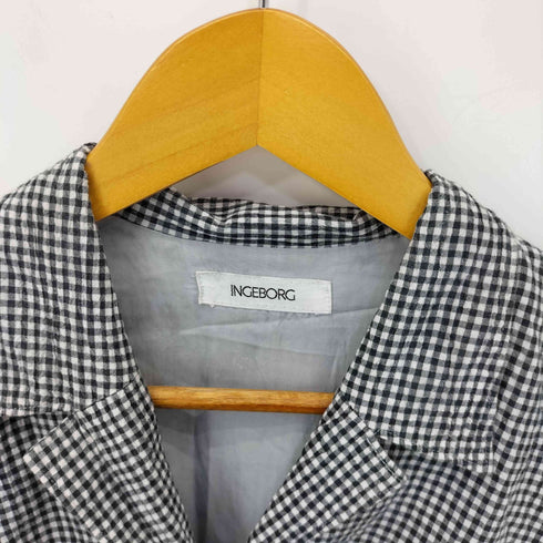 インゲボルグ INGEBORG ギンガムチェック S/S シャツワンピース レディース