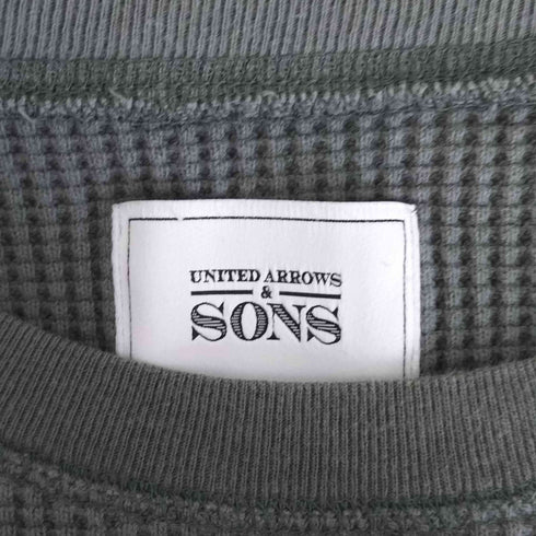 ユナイテッドアローズ UNITED ARROWS UNITED ARROWS & SONSコットンワッフルTシャツ メンズ import:L