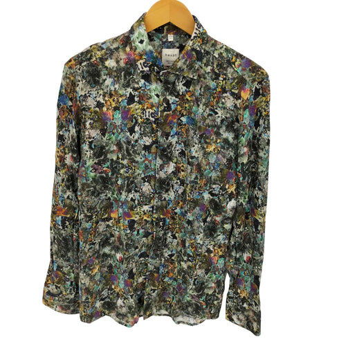 ハオプト HAUPT MODERN FIT 総柄 L/S シャツ メンズ 15 1/2