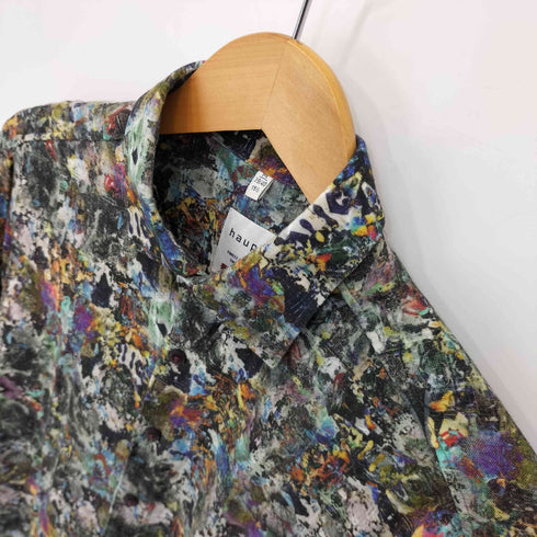 ハオプト HAUPT MODERN FIT 総柄 L/S シャツ メンズ 15 1/2
