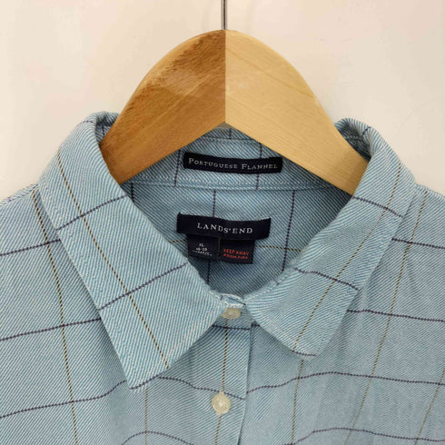 ランズエンド LANDS END PORTUGUESE FLANNEL チェック L/S シャツ メンズ import:XL