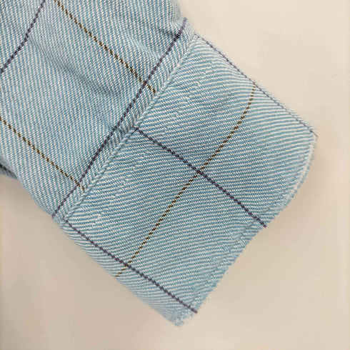 ランズエンド LANDS END PORTUGUESE FLANNEL チェック L/S シャツ メンズ import:XL