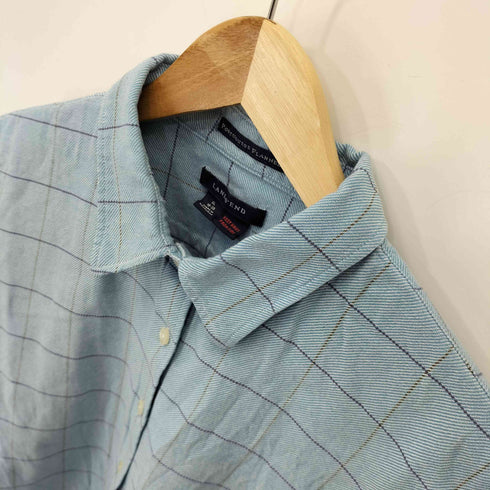ランズエンド LANDS END PORTUGUESE FLANNEL チェック L/S シャツ メンズ import:XL