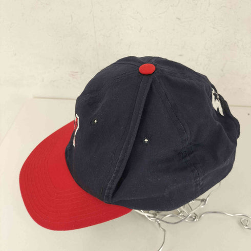 スターター STARTER 90-00s フロントワッペン 6パネルキャップ グリーンブリム スナップバック メンズ ONE SIZE