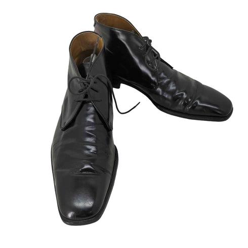 アラウンドザシューズ around the shoes イタリア製 レザーチャッカーブーツ メンズ