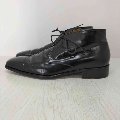 アラウンドザシューズ around the shoes イタリア製 レザーチャッカーブーツ メンズ