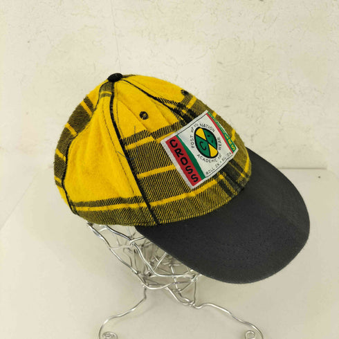 クロス カラーズ CROSS COLOURS 90-00s MADE IN USA シャモアクロス チェックキャップ スナップバックBBOY メンズ