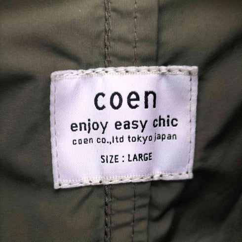 コーエン coen 21AW 洗える 撥水 M-65 TYPE モッズ コート メンズ JPN:L